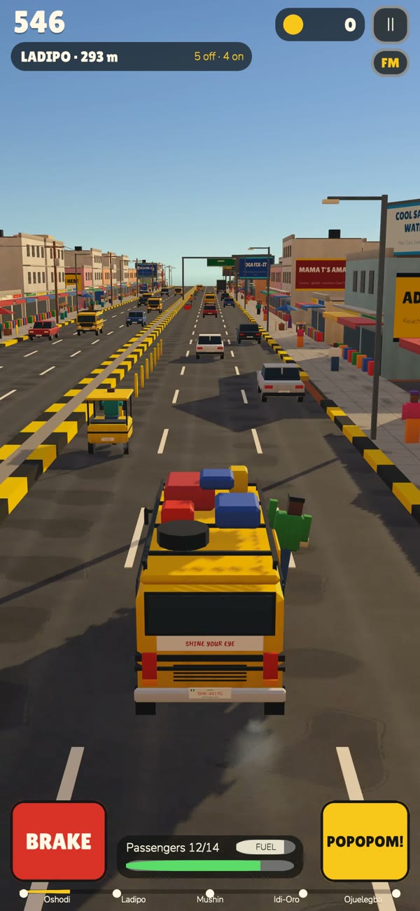 Traffic, okadas and kekes on a busy Lagos road